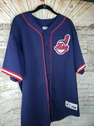 Majestic Cleveland Indians Chief Wahoo Men 