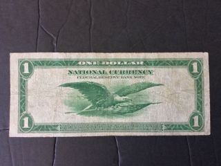 1914 US $1 DOLLAR FEDERAL RESERVE NOTE. 2
