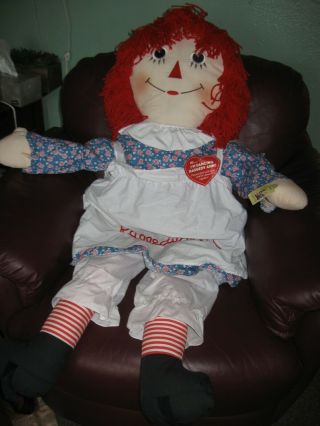 Vintage Applause Large 48 " Dancing Raggedy Ann Doll - With Tags