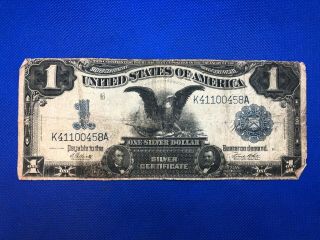 Series 1899 $1 Dollar Black Eagle Silver Certificate Large Note