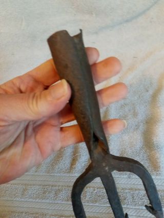 Rare Antique Blacksmith Hand Forged Trident 9 