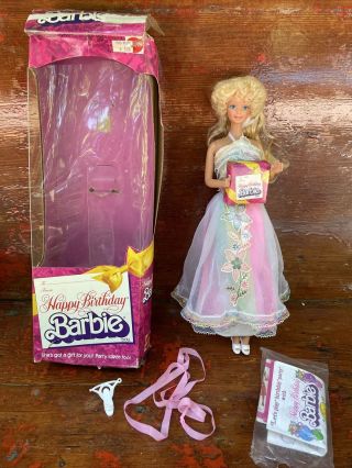 Mattel 1980 Vintage Happy Birthday Barbie Doll 1922 Toy