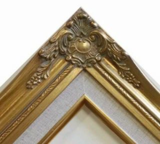 3 " Gold Leaf Wood Antique Picture Frame Photo Art Wedding Gallery 16x20 637gl