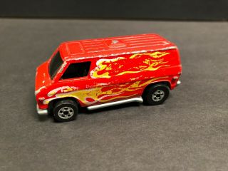 Hot Wheels 1983 Speed Machines Van.  Red W/flames.  " Vhtf " Vehicle.