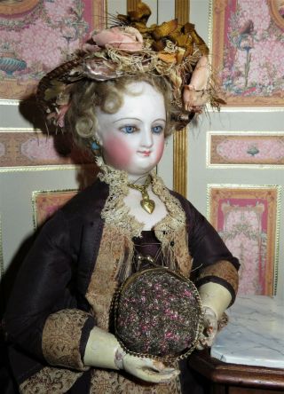Exquisite Vintage French Fashion Doll Miniature Beaded Purse For Your Poupee