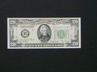 ,  1934 - D Series Star Note $20 Twenty Dollar York,