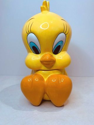 Tweety Bird Looney Tunes Cookie Candy Jar By Gibson 1997 Warner Brothers