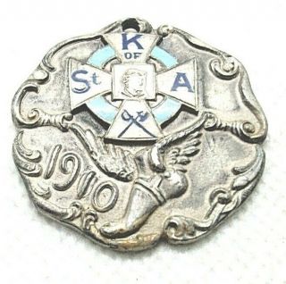 Heavy Antique 1910 Sterling Silver Award Medal 18,  Grams