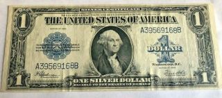 1923 Us $1 One Dollar Large Size Authentic Bill -