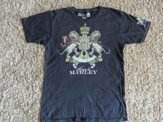Vintage Billabong X Bob Marley T - Shirt Black Gr.  M Rare Size Large