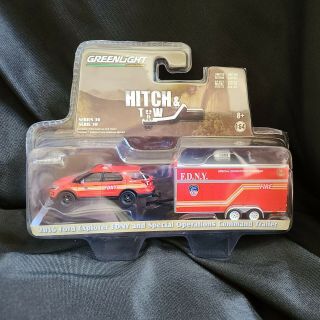 Diecast 1/64 Scale Greenlight Hitch And Tow 2016 Ford Explorer Fdny Spec Ops
