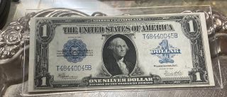 Crisp 1923 $1 One Dollar Blue Silver Certificate Bill Blanket Note Currency