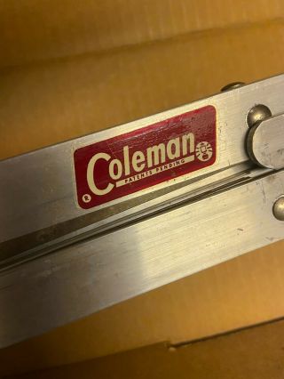 Vintage Coleman 591b499 Aluminum Folding High Stand For Stove Or Cooler,  Camping