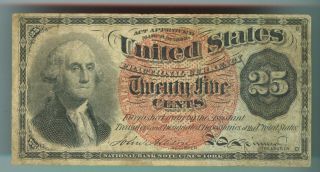 U.  S.  Twenty - Five Cent Fractional Currency - Fourth Issue - Fr 1302 - Vf