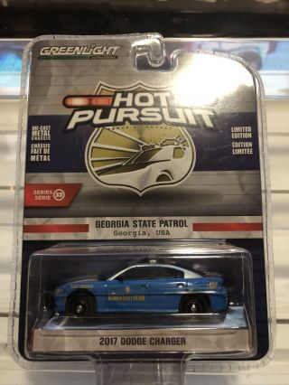 Greenlight Hot Pursuit 2017 Dodge Charger Georgia State Patrol Usa