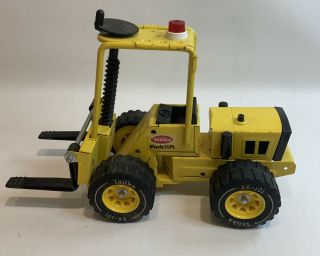 Tonka Pressed Steel Yellow Forklift Adjustable Forks Lifts 74 - 75 Exc.