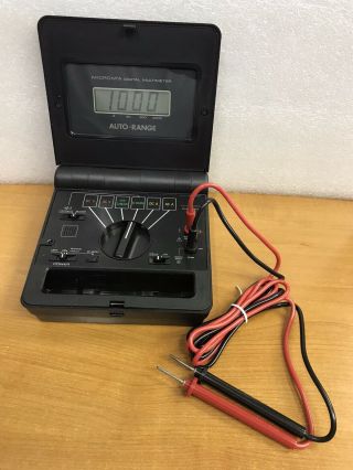 Radio Shack Micronta 22 - 193 Auto - Range Lcd Digital Volt Amp Ohm Multimeter