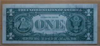 1977 A $1 Dollar Federal Reserve Note // Insufficient Ink Error // Unique 3