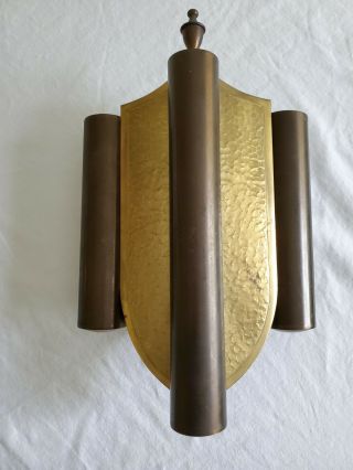Antique NuTone K - 20 DOORBELL DOOR CHIME Mid - Century 1955 2 Chime Brass 2