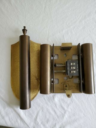 Antique NuTone K - 20 DOORBELL DOOR CHIME Mid - Century 1955 2 Chime Brass 3