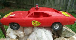 Vintage Processed Plastic Co Fire Chief 1969 Dodge Charger 1:18 Complete?