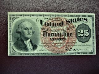 1863 25 Cent Fractional Currency Note - Oldtime U.  S.  Currency