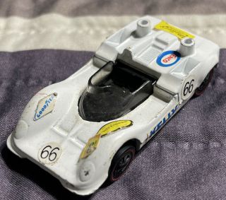 Vintage 1968 Hot Wheels Redline Chaparral 2G USA With Stickers￼ 2