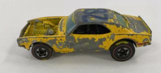 Hot Wheels Heavy Chevy Redline Yellow Black Interior 1969 Hk