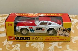 Corgi Toys No.  396 Datsun 240z Whizzwheels Was - In - Box