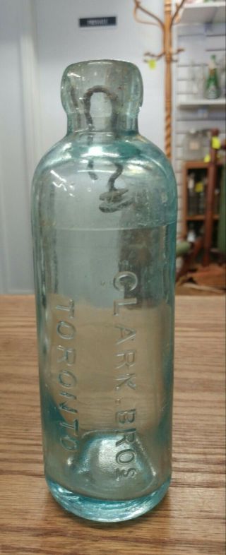 Antique Clark Bros_ Toronto Ont.  Hutch Bottle