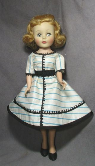 Vintage American Character 10.  5 " Toni Doll - Blonde In Undies & Dress