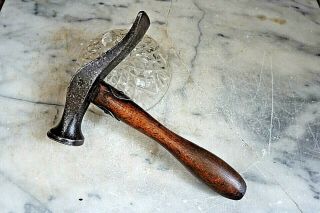 Antique French Style Cobbler Hammer No.  3 W/straps Shoemaker Leather Craft Tool