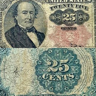 1874 United States Fractional Currency 25 Cents
