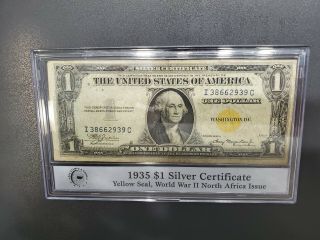 1934 - A $1 North Africa Silver Certificate Wwii Emergency