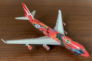 Herpa Wings Qantas Boeing 747 - 400 " Wunala Dreaming " 1:500 Vh - Ojb