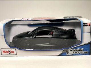 Maisto 1:18 Scale Special Edition - Audi R8 Gt (matte Black)
