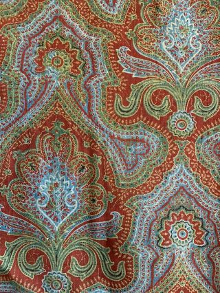 19th Century French provencal cotton printed paisley fabric 5101 2