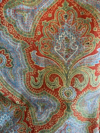 19th Century French provencal cotton printed paisley fabric 5101 3