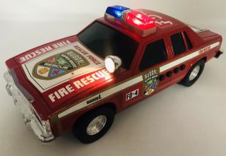 1993 Buddy L Fire Chief Cruiser Rescue Force Brute Need Batteries