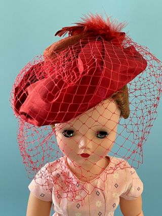 Vintage Doll Clothes: Madame Alexander Sarah Bernhardt Portrait Hat Fits Cissy