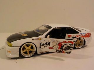 1/24 Option D Jada Toys Nissan 1998 240sx White Diecast
