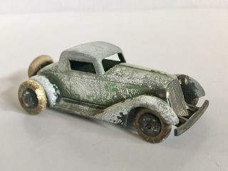 Vintage Tootsie Toy Green Diecast Graham 5 - Wheel Coupe 1932 All