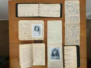 6 Handwritten Diaries Journals Student Nurse Newell Klinke Alton Ill 1922 - 34