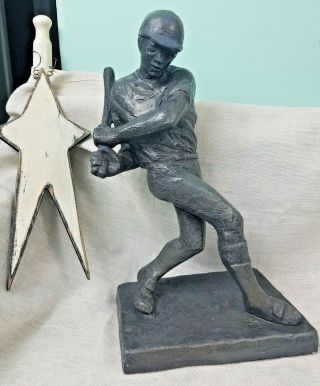 Vintage 1972 Austin Productions Baseball Player 15 Sculpture - 16 " Tall