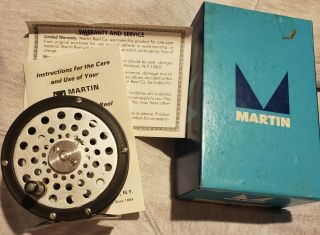 Vintage Martin Model 65 Single Action Fly Fishing Reel Nos