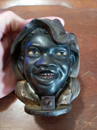 Two Faced Still Bank,  Ac Williams Cast Iron,  Antique 1900 