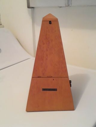 Vintage Seth Thomas Wood Metronome De Maelzel E899 - 575 Iss - 2 Wooden