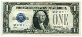 Fr.  1602 One Dollar ($1) Series Of 1928b Silver Certificate Funny Back