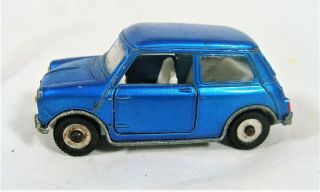 Vtg Dinky Toys Meccano Ltd Made England Mini Minor Rare Blue Color Good Conditio 2