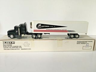 Dick Simon Trucking Co.  Ertl 1/64th Scale Model Tractor Trailer